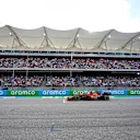 AUSTIN, TEXAS - OCTOBER 23: Charles Leclerc of Monaco driving the (16) Scuderia Ferrari SF21 during qualifying ahead of the F1 Grand Prix of USA at Circuit of The Americas on October 23, 2021 in Austin, Texas. (Photo by Darron Cummings - Pool/Getty Images)