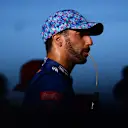 AUSTIN, TEXAS - OCTOBER 23: Daniel Ricciardo of Australia and McLaren F1 talks to the media in the Paddock after qualifying ahead of the F1 Grand Prix of USA at Circuit of The Americas on October 23, 2021 in Austin, Texas. (Photo by Mario Renzi - Formula 1/Formula 1 via Getty Images)