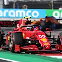AUSTIN, TEXAS - OCTOBER 24: Carlos Sainz of Spain driving the (55) Scuderia Ferrari SF21 during the F1 Grand Prix of USA at Circuit of The Americas on October 24, 2021 in Austin, Texas. (Photo by Peter Fox/Getty Images)