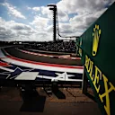 AUSTIN, TEXAS - OCTOBER 24: George Russell of Great Britain driving the (63) Williams Racing FW43B Mercedes during the F1 Grand Prix of USA at Circuit of The Americas on October 24, 2021 in Austin, Texas. (Photo by Chris Graythen/Getty Images)
