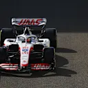 ABU DHABI, UNITED ARAB EMIRATES - NOVEMBER 18: Kevin Magnussen of Denmark driving the (20) Haas F1 VF-22 Ferrari in the pitlane during practice ahead of the F1 Grand Prix of Abu Dhabi at Yas Marina Circuit on November 18, 2022 in Abu Dhabi, United Arab Emirates. (Photo by Dan Istitene - Formula 1/Formula 1 via Getty Images)