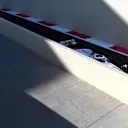 ABU DHABI, UNITED ARAB EMIRATES - NOVEMBER 18: Kevin Magnussen of Denmark driving the (20) Haas F1 VF-22 Ferrari in the pitlane during practice ahead of the F1 Grand Prix of Abu Dhabi at Yas Marina Circuit on November 18, 2022 in Abu Dhabi, United Arab Emirates. (Photo by Rudy Carezzevoli/Getty Images)