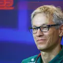 ABU DHABI, UNITED ARAB EMIRATES - NOVEMBER 19: Mike Krack, Team Principal of the Aston Martin F1 Team attends the Team Principals Press Conference prior to final practice ahead of the F1 Grand Prix of Abu Dhabi at Yas Marina Circuit on November 19, 2022 in Abu Dhabi, United Arab Emirates. (Photo by Bryn Lennon/Getty Images)