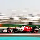 ABU DHABI, UNITED ARAB EMIRATES - NOVEMBER 19: Zhou Guanyu of China driving the (24) Alfa Romeo F1 C42 Ferrari on track during final practice ahead of the F1 Grand Prix of Abu Dhabi at Yas Marina Circuit on November 19, 2022 in Abu Dhabi, United Arab Emirates. (Photo by Bryn Lennon - Formula 1/Formula 1 via Getty Images)