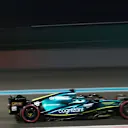 ABU DHABI, UNITED ARAB EMIRATES - NOVEMBER 19: Lance Stroll of Canada driving the (18) Aston Martin AMR22 Mercedes on track during qualifying ahead of the F1 Grand Prix of Abu Dhabi at Yas Marina Circuit on November 19, 2022 in Abu Dhabi, United Arab Emirates. (Photo by Joe Portlock - Formula 1/Formula 1 via Getty Images)