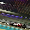 ABU DHABI, UNITED ARAB EMIRATES - NOVEMBER 19: Valtteri Bottas of Finland driving the (77) Alfa Romeo F1 C42 Ferrari on track during qualifying ahead of the F1 Grand Prix of Abu Dhabi at Yas Marina Circuit on November 19, 2022 in Abu Dhabi, United Arab Emirates. (Photo by Dan Istitene - Formula 1/Formula 1 via Getty Images)