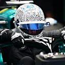 Alonso jumps into the Aston Martin cockpit for the first time