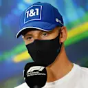 MELBOURNE, AUSTRALIA - APRIL 08: Mick Schumacher of Germany and Haas F1 talks in the Drivers Press Conference prior to practice ahead of the F1 Grand Prix of Australia at Melbourne Grand Prix Circuit on April 08, 2022 in Melbourne, Australia. (Photo by Clive Mason/Getty Images)
