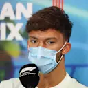 MELBOURNE, AUSTRALIA - APRIL 08: Pierre Gasly of France and Scuderia AlphaTauri talks in the Drivers Press Conference prior to practice ahead of the F1 Grand Prix of Australia at Melbourne Grand Prix Circuit on April 08, 2022 in Melbourne, Australia. (Photo by Robert Cianflone/Getty Images)