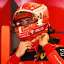 MELBOURNE, AUSTRALIA - APRIL 08: Charles Leclerc of Monaco and Ferrari prepares to drive in the garage during practice ahead of the F1 Grand Prix of Australia at Melbourne Grand Prix Circuit on April 08, 2022 in Melbourne, Australia. (Photo by Clive Mason/Getty Images)