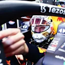 MELBOURNE, AUSTRALIA - APRIL 08: Max Verstappen of the Netherlands and Oracle Red Bull Racing prepares to drive in the garage during practice ahead of the F1 Grand Prix of Australia at Melbourne Grand Prix Circuit on April 08, 2022 in Melbourne, Australia. (Photo by Mark Thompson/Getty Images)
