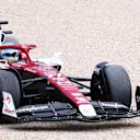MELBOURNE, AUSTRALIA - APRIL 08: Valtteri Bottas of Finland driving the (77) Alfa Romeo F1 C42 Ferrari runs wide during practice ahead of the F1 Grand Prix of Australia at Melbourne Grand Prix Circuit on April 08, 2022 in Melbourne, Australia. (Photo by Bryn Lennon - Formula 1/Formula 1 via Getty Images)