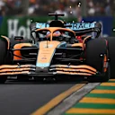MELBOURNE, AUSTRALIA - APRIL 09: Daniel Ricciardo of Australia driving the (3) McLaren MCL36 Mercedes on track during final practice ahead of the F1 Grand Prix of Australia at Melbourne Grand Prix Circuit on April 09, 2022 in Melbourne, Australia. (Photo by Clive Mason/Getty Images)