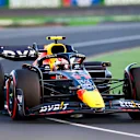MELBOURNE, AUSTRALIA - APRIL 09: Sergio Perez of Mexico and Red Bull Racing during qualifying ahead of the F1 Grand Prix of Australia at Melbourne Grand Prix Circuit on April 09, 2022 in Melbourne, Australia. (Photo by Peter Fox/Getty Images)