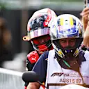MELBOURNE, AUSTRALIA - APRIL 10: Carlos Sainz of Spain and Ferrari is recovered from the track after retiring from the race during the F1 Grand Prix of Australia at Melbourne Grand Prix Circuit on April 10, 2022 in Melbourne, Australia. (Photo by Robert Cianflone/Getty Images)