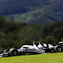 SPIELBERG, AUSTRIA - JULY 08: Yuki Tsunoda of Japan driving the (22) Scuderia AlphaTauri AT03 on track during practice ahead of the F1 Grand Prix of Austria at Red Bull Ring on July 08, 2022 in Spielberg, Austria. (Photo by Joe Portlock - Formula 1/Formula 1 via Getty Images)