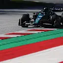 SPIELBERG, AUSTRIA - JULY 08: Lance Stroll of Canada driving the (18) Aston Martin AMR22 Mercedes on track during qualifying ahead of the F1 Grand Prix of Austria at Red Bull Ring on July 08, 2022 in Spielberg, Austria. (Photo by Adam Pretty - Formula 1/Formula 1 via Getty Images)