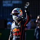 SPIELBERG, AUSTRIA - JULY 08: Pole position qualifier Max Verstappen of the Netherlands and Oracle Red Bull Racing celebrates in parc ferme during qualifying ahead of the F1 Grand Prix of Austria at Red Bull Ring on July 08, 2022 in Spielberg, Austria. (Photo by Rudy Carezzevoli - Formula 1/Formula 1 via Getty Images)