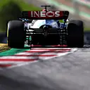 SPIELBERG, AUSTRIA - JULY 09: George Russell of Great Britain driving the (63) Mercedes AMG Petronas F1 Team W13 on track during the F1 Grand Prix of Austria Sprint at Red Bull Ring on July 09, 2022 in Spielberg, Austria. (Photo by Bryn Lennon/Getty Images)