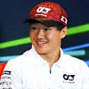 BAKU, AZERBAIJAN - JUNE 10: Yuki Tsunoda of Japan and Scuderia AlphaTauri looks on in the Drivers Press Conference prior to practice ahead of the F1 Grand Prix of Azerbaijan at Baku City Circuit on June 10, 2022 in Baku, Azerbaijan. (Photo by Dan Mullan/Getty Images)