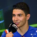 BAKU, AZERBAIJAN - JUNE 10: Esteban Ocon of France and Alpine F1 talks in the Drivers Press Conference prior to practice ahead of the F1 Grand Prix of Azerbaijan at Baku City Circuit on June 10, 2022 in Baku, Azerbaijan. (Photo by Dan Mullan/Getty Images)