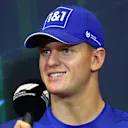 BAKU, AZERBAIJAN - JUNE 10: Mick Schumacher of Germany and Haas F1 talks in the Drivers Press Conference prior to practice ahead of the F1 Grand Prix of Azerbaijan at Baku City Circuit on June 10, 2022 in Baku, Azerbaijan. (Photo by Clive Rose/Getty Images)