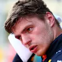 BAKU, AZERBAIJAN - JUNE 11: Third placed qualifier Max Verstappen of the Netherlands and Oracle Red Bull Racing looks on in parc ferme during qualifying ahead of the F1 Grand Prix of Azerbaijan at Baku City Circuit on June 11, 2022 in Baku, Azerbaijan. (Photo by Dan Istitene - Formula 1/Formula 1 via Getty Images)