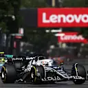 BAKU, AZERBAIJAN - JUNE 12: Pierre Gasly of France driving the (10) Scuderia AlphaTauri AT03 leads Lewis Hamilton of Great Britain driving the (44) Mercedes AMG Petronas F1 Team W13 during the F1 Grand Prix of Azerbaijan at Baku City Circuit on June 12, 2022 in Baku, Azerbaijan. (Photo by Bryn Lennon - Formula 1/Formula 1 via Getty Images)