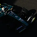 BAKU, AZERBAIJAN - JUNE 12: Sebastian Vettel of Germany driving the (5) Aston Martin AMR22 Mercedes on track during the F1 Grand Prix of Azerbaijan at Baku City Circuit on June 12, 2022 in Baku, Azerbaijan. (Photo by Clive Rose/Getty Images)