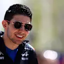 BAHRAIN, BAHRAIN - MARCH 18: Esteban Ocon of France and Alpine F1 looks on in the Paddock before practice ahead of the F1 Grand Prix of Bahrain at Bahrain International Circuit on March 18, 2022 in Bahrain, Bahrain. (Photo by Mark Thompson/Getty Images)