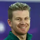 BAHRAIN, BAHRAIN - MARCH 18: Nico Hulkenberg of Germany and Aston Martin F1 Team looks on in the Drivers Press Conference before practice ahead of the F1 Grand Prix of Bahrain at Bahrain International Circuit on March 18, 2022 in Bahrain, Bahrain. (Photo by Lars Baron/Getty Images)