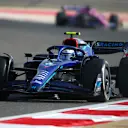 BAHRAIN, BAHRAIN - MARCH 18: Nicholas Latifi of Canada driving the (6) Williams FW44 Mercedes on track during practice ahead of the F1 Grand Prix of Bahrain at Bahrain International Circuit on March 18, 2022 in Bahrain, Bahrain. (Photo by Joe Portlock - Formula 1/Formula 1 via Getty Images)