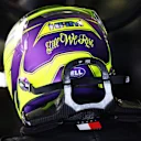 BAHRAIN, BAHRAIN - MARCH 18: Lewis Hamilton of Great Britain and Mercedes prepares to drive in the garage during practice ahead of the F1 Grand Prix of Bahrain at Bahrain International Circuit on March 18, 2022 in Bahrain, Bahrain. (Photo by Lars Baron/Getty Images)