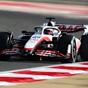 BAHRAIN, BAHRAIN - MARCH 18: Kevin Magnussen of Denmark driving the (20) Haas F1 VF-22 Ferrari on track during practice ahead of the F1 Grand Prix of Bahrain at Bahrain International Circuit on March 18, 2022 in Bahrain, Bahrain. (Photo by Joe Portlock - Formula 1/Formula 1 via Getty Images)