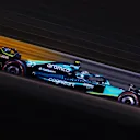 BAHRAIN, BAHRAIN - MARCH 18: Nico Hulkenberg of Germany driving the (27) Aston Martin AMR22 Mercedes on track during practice ahead of the F1 Grand Prix of Bahrain at Bahrain International Circuit on March 18, 2022 in Bahrain, Bahrain. (Photo by Lars Baron/Getty Images)