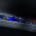 BAHRAIN, BAHRAIN - MARCH 18: Alexander Albon of Thailand driving the (23) Williams FW44 Mercedes on track during practice ahead of the F1 Grand Prix of Bahrain at Bahrain International Circuit on March 18, 2022 in Bahrain, Bahrain. (Photo by Lars Baron/Getty Images)