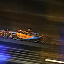 BAHRAIN, BAHRAIN - MARCH 18: Lando Norris of Great Britain driving the (4) McLaren MCL36 Mercedes on track during practice ahead of the F1 Grand Prix of Bahrain at Bahrain International Circuit on March 18, 2022 in Bahrain, Bahrain. (Photo by Dan Istitene - Formula 1/Formula 1 via Getty Images)