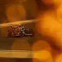 BAHRAIN, BAHRAIN - MARCH 18: Nico Hulkenberg of Germany driving the (27) Aston Martin AMR22 Mercedes on track during practice ahead of the F1 Grand Prix of Bahrain at Bahrain International Circuit on March 18, 2022 in Bahrain, Bahrain. (Photo by Lars Baron/Getty Images)