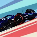 BAHRAIN, BAHRAIN - MARCH 19: Nicholas Latifi of Canada driving the (6) Williams FW44 Mercedes on track during final practice ahead of the F1 Grand Prix of Bahrain at Bahrain International Circuit on March 19, 2022 in Bahrain, Bahrain. (Photo by Mark Thompson/Getty Images)