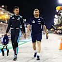 BAHRAIN, BAHRAIN - MARCH 19: Alexander Albon of Thailand and Williams walks in the Pitlane after qualifying in 14th position during qualifying ahead of the F1 Grand Prix of Bahrain at Bahrain International Circuit on March 19, 2022 in Bahrain, Bahrain. (Photo by Mark Thompson/Getty Images)
