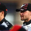 BAHRAIN, BAHRAIN - MARCH 20: Valtteri Bottas of Finland and Alfa Romeo F1 looks on as he poses for a photo prior to the F1 Grand Prix of Bahrain at Bahrain International Circuit on March 20, 2022 in Bahrain, Bahrain. (Photo by Joe Portlock - Formula 1/Formula 1 via Getty Images)