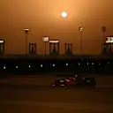 BAHRAIN, BAHRAIN - MARCH 20: Daniel Ricciardo of Australia driving the (3) McLaren MCL36 Mercedes on his way to the grid before the F1 Grand Prix of Bahrain at Bahrain International Circuit on March 20, 2022 in Bahrain, Bahrain. (Photo by Clive Mason/Getty Images)