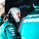 BAHRAIN, BAHRAIN - MARCH 11: Sebastian Vettel of Germany and Aston Martin F1 Team looks on from the pitwall during Day Two of F1 Testing at Bahrain International Circuit on March 11, 2022 in Bahrain, Bahrain. (Photo by Dan Istitene - Formula 1/Formula 1 via Getty Images)