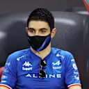 BAHRAIN, BAHRAIN - MARCH 12: Esteban Ocon of France and Alpine F1 looks on in the Drivers Press Conference during Day Three of F1 Testing at Bahrain International Circuit on March 12, 2022 in Bahrain, Bahrain. (Photo by Mark Thompson/Getty Images)