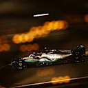 BAHRAIN, BAHRAIN - MARCH 12: George Russell of Great Britain driving the (63) Mercedes AMG Petronas F1 Team W13 on track  during Day Three of F1 Testing at Bahrain International Circuit on March 12, 2022 in Bahrain, Bahrain. (Photo by Lars Baron/Getty Images)