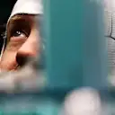 BARCELONA, SPAIN - FEBRUARY 25: Sebastian Vettel of Germany and Aston Martin F1 Team prepares to drive in the garage during Day Three of F1 Testing at Circuit de Barcelona-Catalunya on February 25, 2022 in Barcelona, Spain. (Photo by Mario Renzi - Formula 1/Formula 1 via Getty Images)
