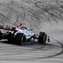 BARCELONA, SPAIN - FEBRUARY 25: Lewis Hamilton of Great Britain driving the (44) Mercedes AMG Petronas F1 Team W13 during Day Three of F1 Testing at Circuit de Barcelona-Catalunya on February 25, 2022 in Barcelona, Spain. (Photo by Rudy Carezzevoli/Getty Images)