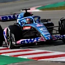 BARCELONA, SPAIN - FEBRUARY 24: Esteban Ocon of France driving the (31) Alpine F1 A522 Renault during Day Two of F1 Testing at Circuit de Barcelona-Catalunya on February 24, 2022 in Barcelona, Spain. (Photo by Mark Thompson/Getty Images)