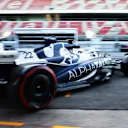 BARCELONA, SPAIN - FEBRUARY 23: Yuki Tsunoda of Japan driving the (22) Scuderia AlphaTauri AT03