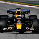 BARCELONA, SPAIN - FEBRUARY 23: Max Verstappen of the Netherlands driving the (1) Oracle Red Bull